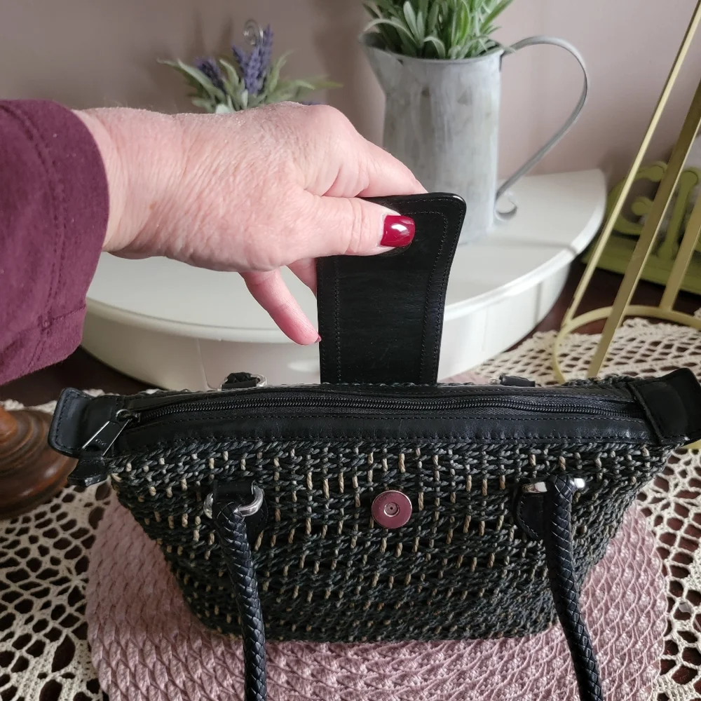 Brighton® Woven Straw Satchel Bag